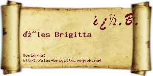 Éles Brigitta névjegykártya