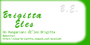 brigitta eles business card